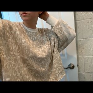 Never worn! NWT leopard print sweatshirt